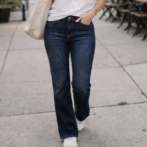 Lee Modern Series Curvy Fit Bootcut Jeans Dark Wash Stretch Denim Size 10P